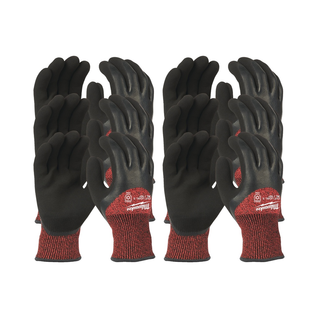 GANTS HIVER ANTI-COUPURE DOUBLE ENDUCTION LATEX