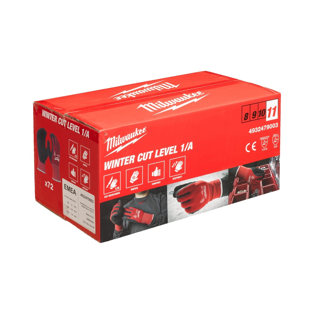 GANTS HIVER ANTI-COUPURE DOUBLE ENDUCTION LATEX