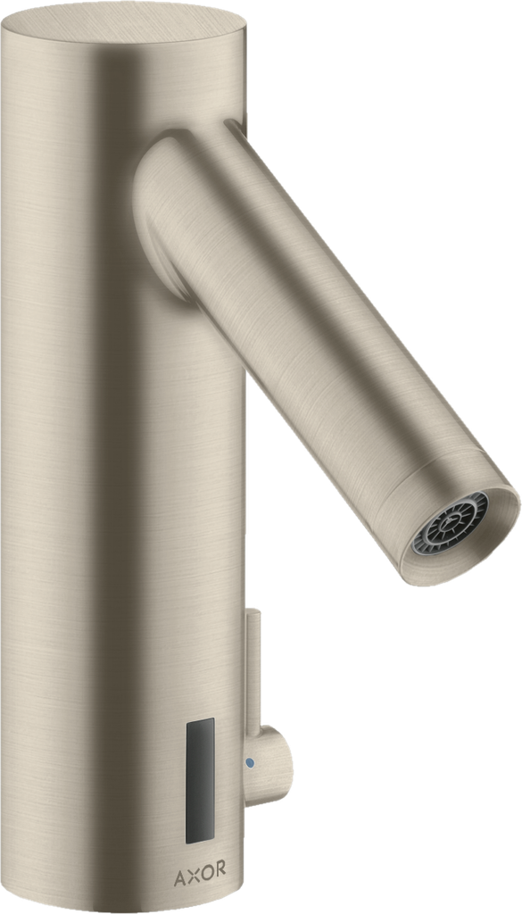 Rob électronique lavabo avec réglage de température sur batterie nickel brossé