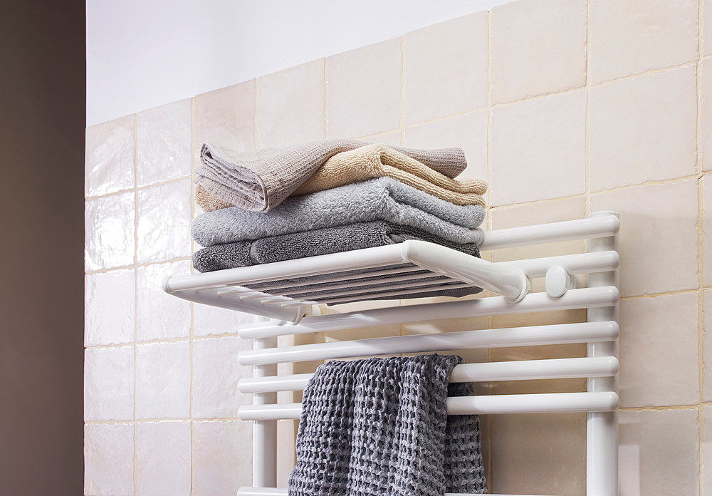 Accessoire sèche-serviette porte serviette chrome 335mm