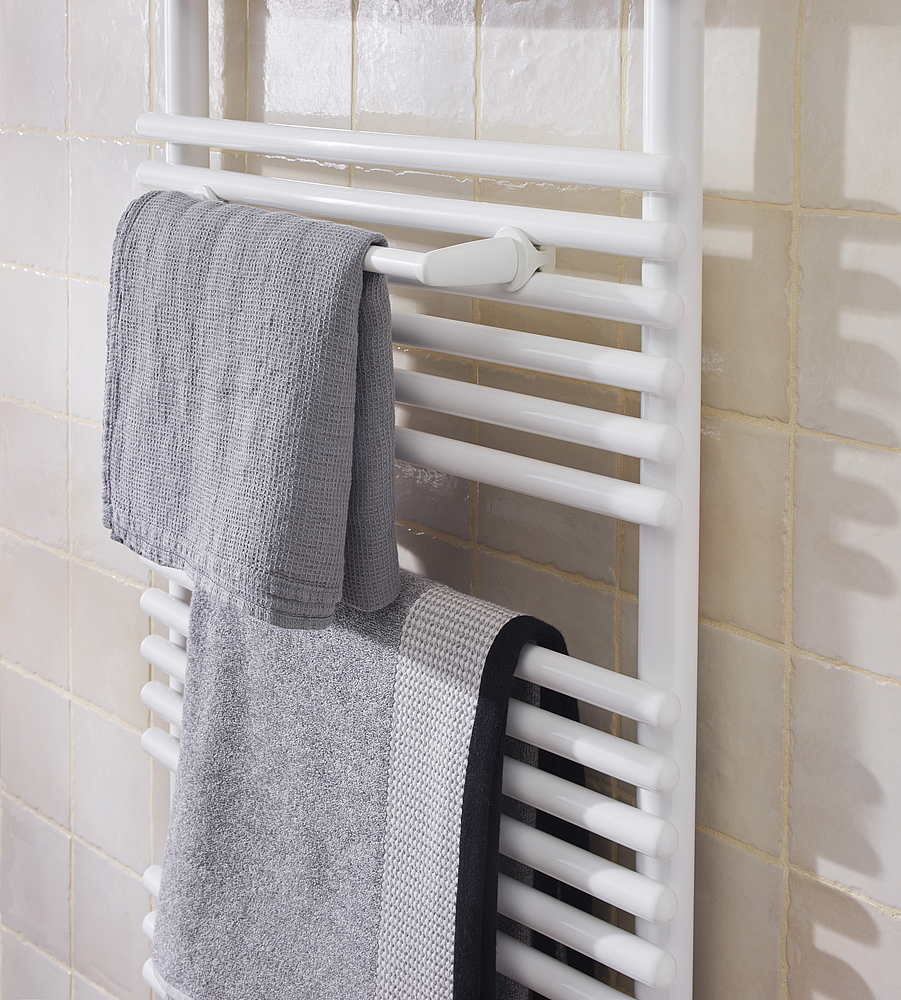 Accessoire sèche-serviette porte serviette chrome 335mm