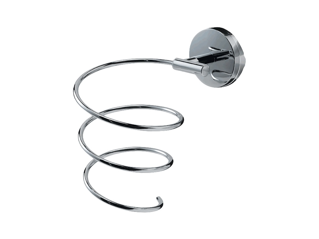Accessoire sèche-serviette porte sèche-cheveux chrome
