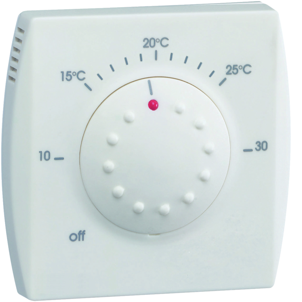 Thermostat ambiance électronique semi-encastré avec voyant 230V