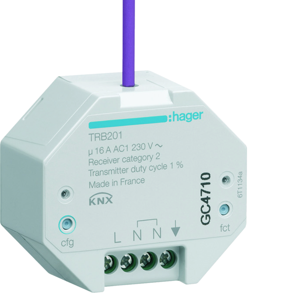 1 Sortie 16A à encastrer KNX radio QL