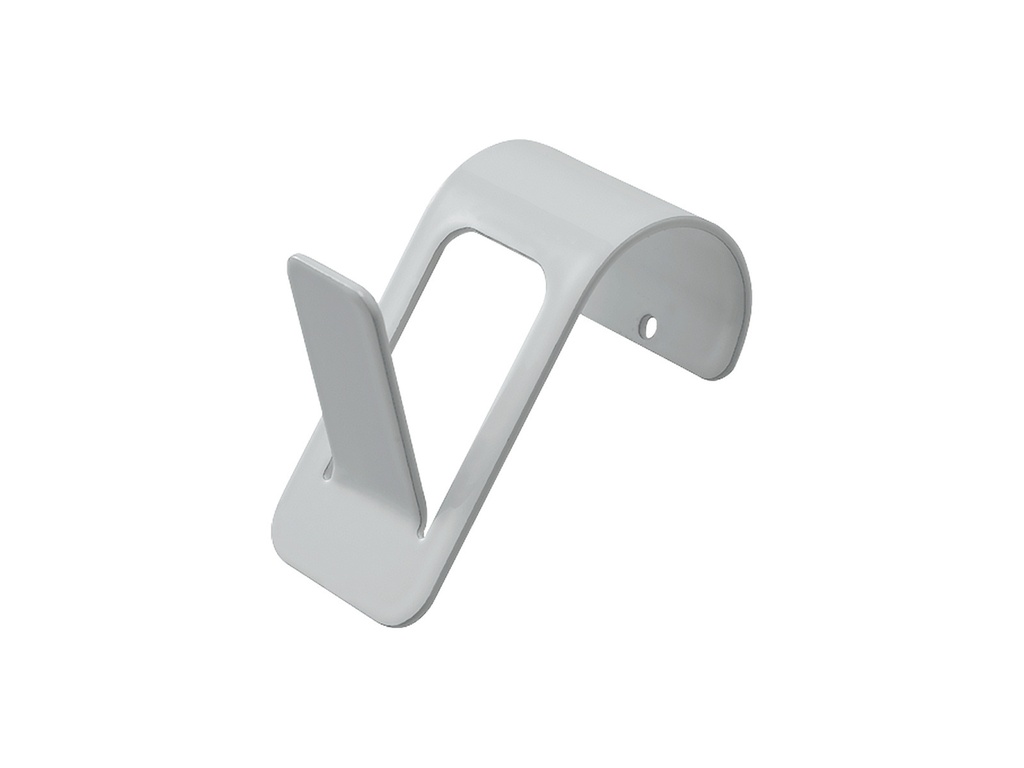 Accessoire sèche-serviette patère crochet blanc