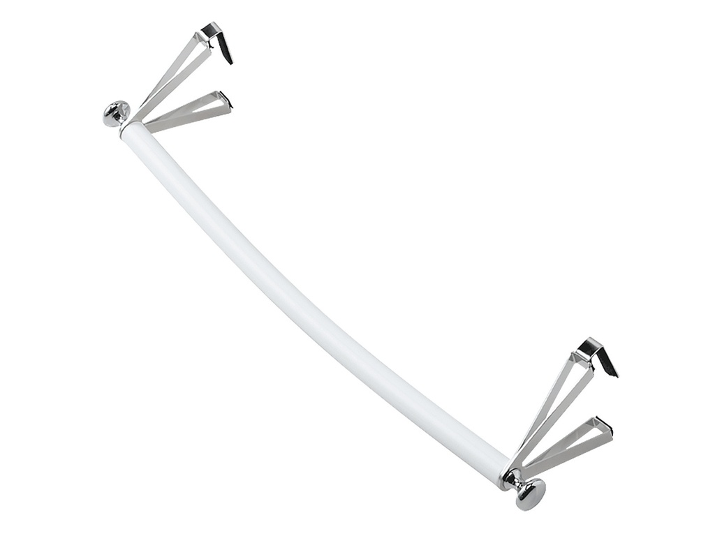 Accessoire sèche-serviette barre galbée blanc 485mm
