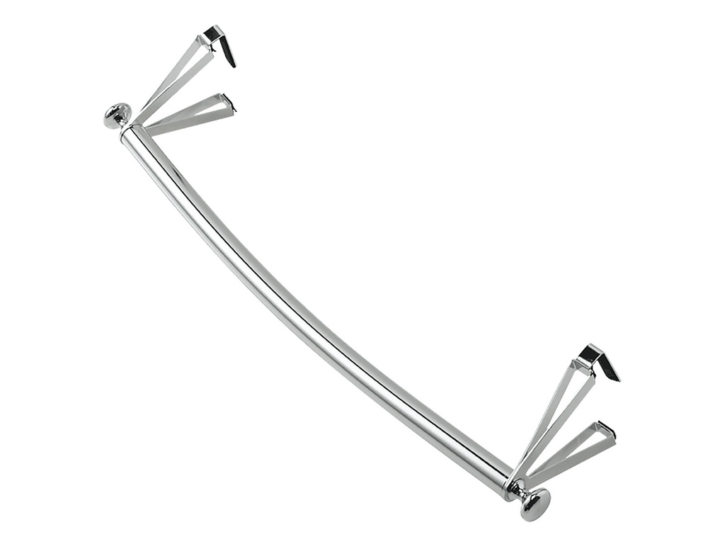 Accessoire sèche-serviette barre galbée chrome 485mm