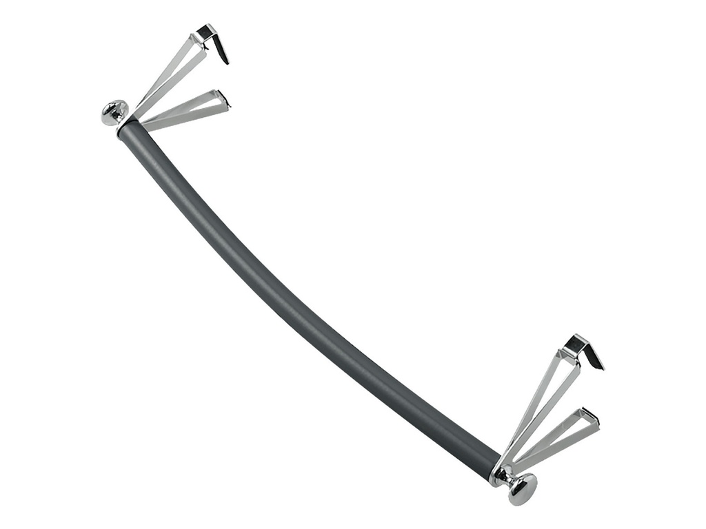 Accessoire sèche-serviette barre galbée ardoise 485mm
