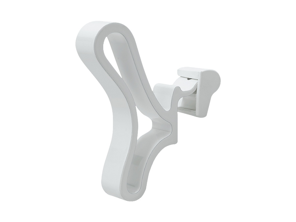 Accessoire sèche-serviette patère papillon blanc