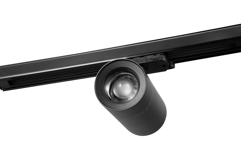 Spots sur rail Lenzo Large 30W 1925lm 930 O/B Dimmable Noir