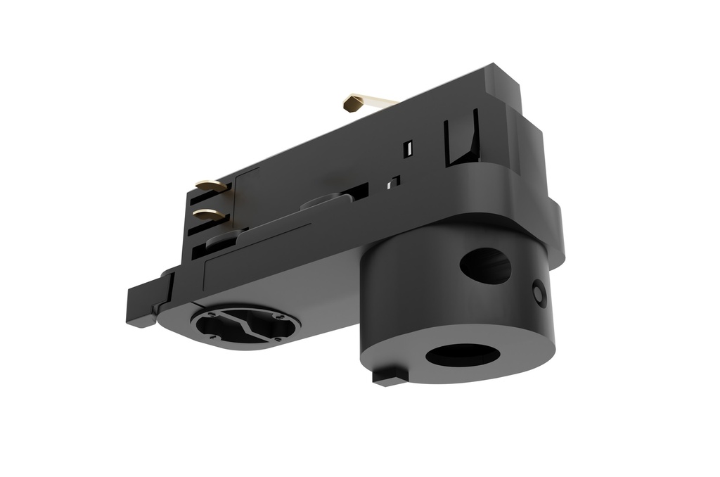 Rail Lytespan Adaptateur suspendu Asymétrique 3Phases Noir 9209-4/B