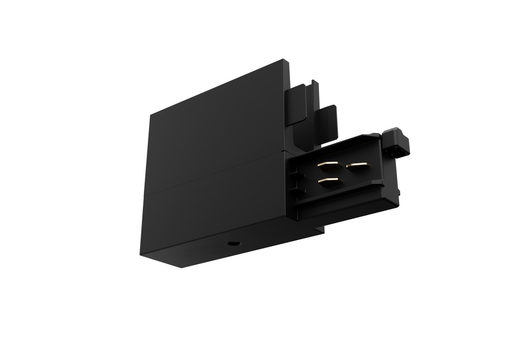 Lytespan Rail en version H Alimentation terminale droite Noir 9001/B-H