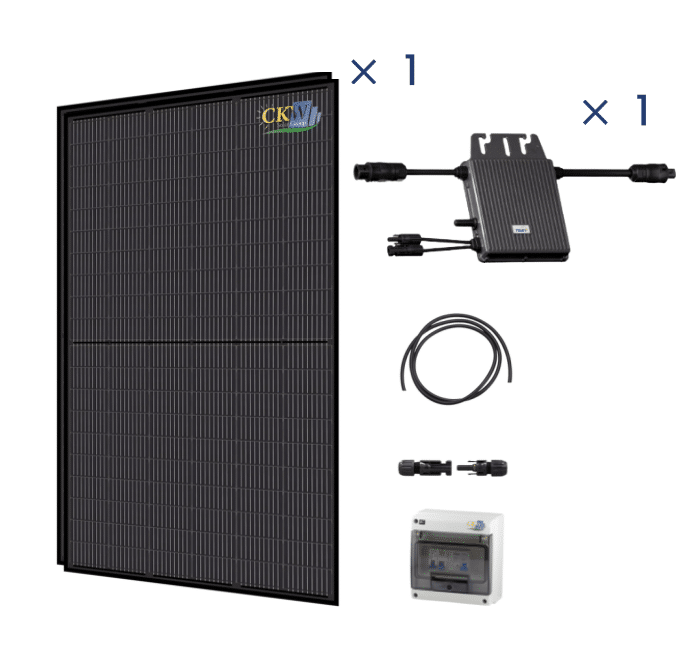 Kit Solaire Full Black cle main RT2012-375W-2 PV 375W-micro-ond sans fixation
