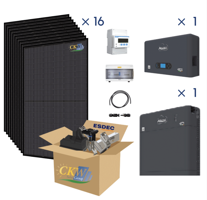 Kit Cobra 6Kw avec batterie Powerwall 5Kw/h toit tuiles - ETN