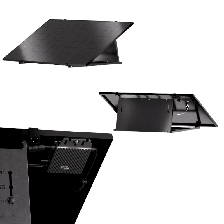 Kit Solaire autoconso 400W Full Black  avec prise electrique