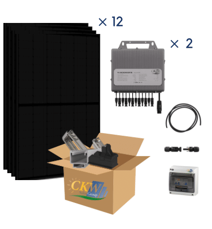 Kit 6KW-2 x TITAN MP3000W-12 modules Goliath 500W FB -toit tuiles ETN