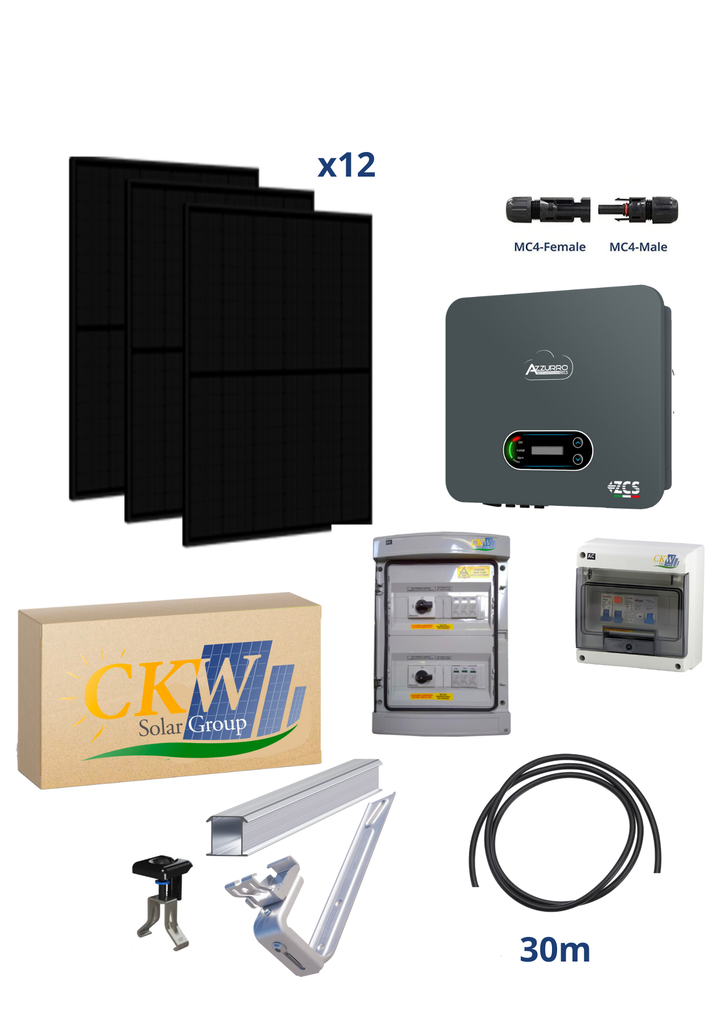 Kit CKW 6kWTRI Goliath-onduleur 5.5kW-12 modules Goliath 500W FB-- ardoise ETN