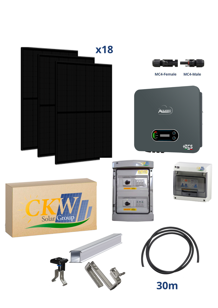 Kit CKW 9kWI Goliath-onduleur 8.8kW-24 modules Goliath 500W FB-toit tuiles ETN