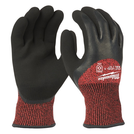 [MIL4932471350] GANTS HIVER ANTI-COUPURE DOUBLE ENDUCTION LATEX