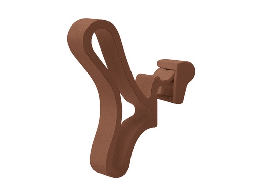 [THE498058] Accessoire sèche-serviette patère papillon terracotta