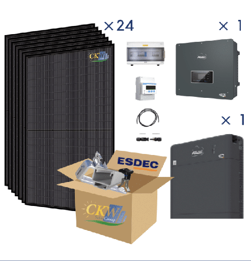 [CKW89200] Kit Cobra 9Kw avec batterie Powerwall 5Kw/h - toit ardoise ETN