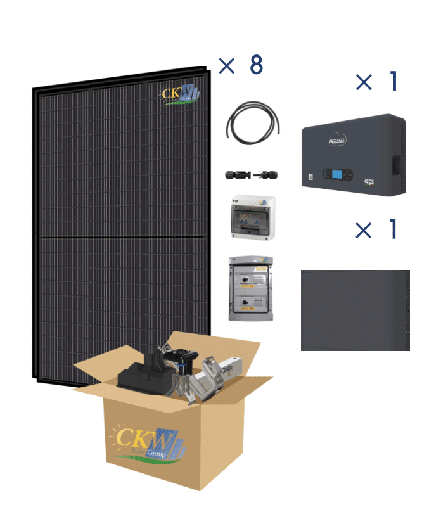 [CKW89203] Kit Cobra 3Kw - tuiles avec batterie POWERWALL 5kW/h