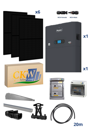 [CKW89225] Kit Goliath 3Kw avec batterie Powerwall 5Kw/h toit plat ETN