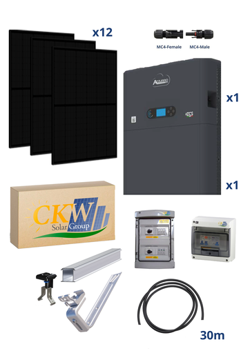[CKW89227] Kit Goliath 6Kw avec batterie Powerwall 5Kw/h toit arsoise ETN