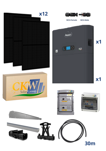 [CKW89228] Kit Goliath 6Kw avec batterie Powerwall 5Kw/h toit plat ETN
