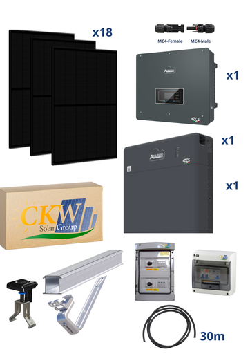 [CKW89234] Kit Goliath 9Kw avec batterie Powerwall 5Kw/h toit arsoise ETN