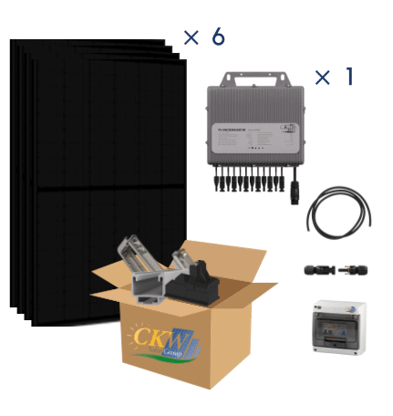 [CKW89440] Kit 3KW-1 x TITAN MP3000W-6 modules Goliath 500W FB -toit tuiles ETN