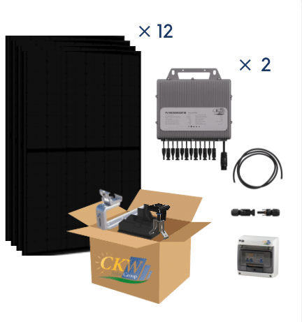 [CKW89444] Kit 6KW-2 x TITAN MP3000W-12 modules Goliath 500W FB -toit ardoise ETN