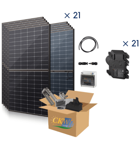 [CKW89473] Kit 9Kw - 21x IQ8M Enphase - 21x module CKW Sirius 425W- toit tuiles