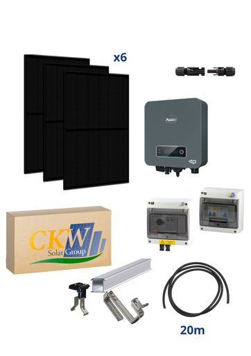 [CKW89476] Kit CKW 3kW Goliath - AZZURRO 3kW -  6 modules Goliath 500W FB -toit tuiles ETN